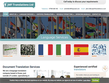 Tablet Screenshot of jmftranslations.co.uk